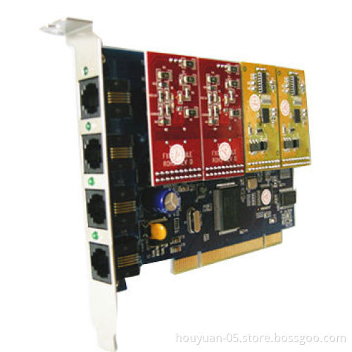 TDM400P 4-port Analog Card, Telephone PCI Card that Support Up to Four FXO or FXS Ports
